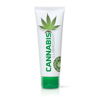Cannabis Gleitmittel Gleitgel auf Wasserbasis mit Sativa Hanföl - 125 ml Massagegel