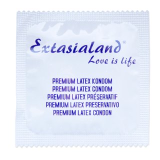 Extasialand Markenkondome 1000 Kondome glatt und transparent  im praktischen Sparpack Präservative