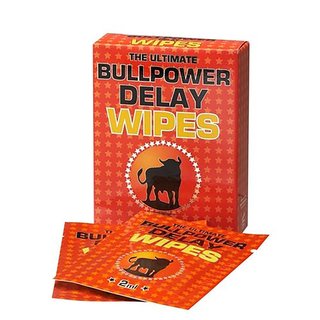 Bull Power Delay Wipes 6 Tücher Potenzmittel zur Orgasmus Verzögerung und Verlängerung der Erektion